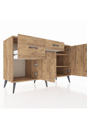 Kronos Konsol 3 Raflı 2 Çekmeceli 3 Kapaklı 132x59x83 - S606M009V21C