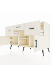 Kronos Konsol Tek Raflı 3 Çekmeceli 3 Kapaklı 132x59x83 - S606M010V04C