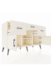 Kronos Konsol Tek Raflı 3 Çekmeceli 3 Kapaklı 132x59x83 - S606M010V04C