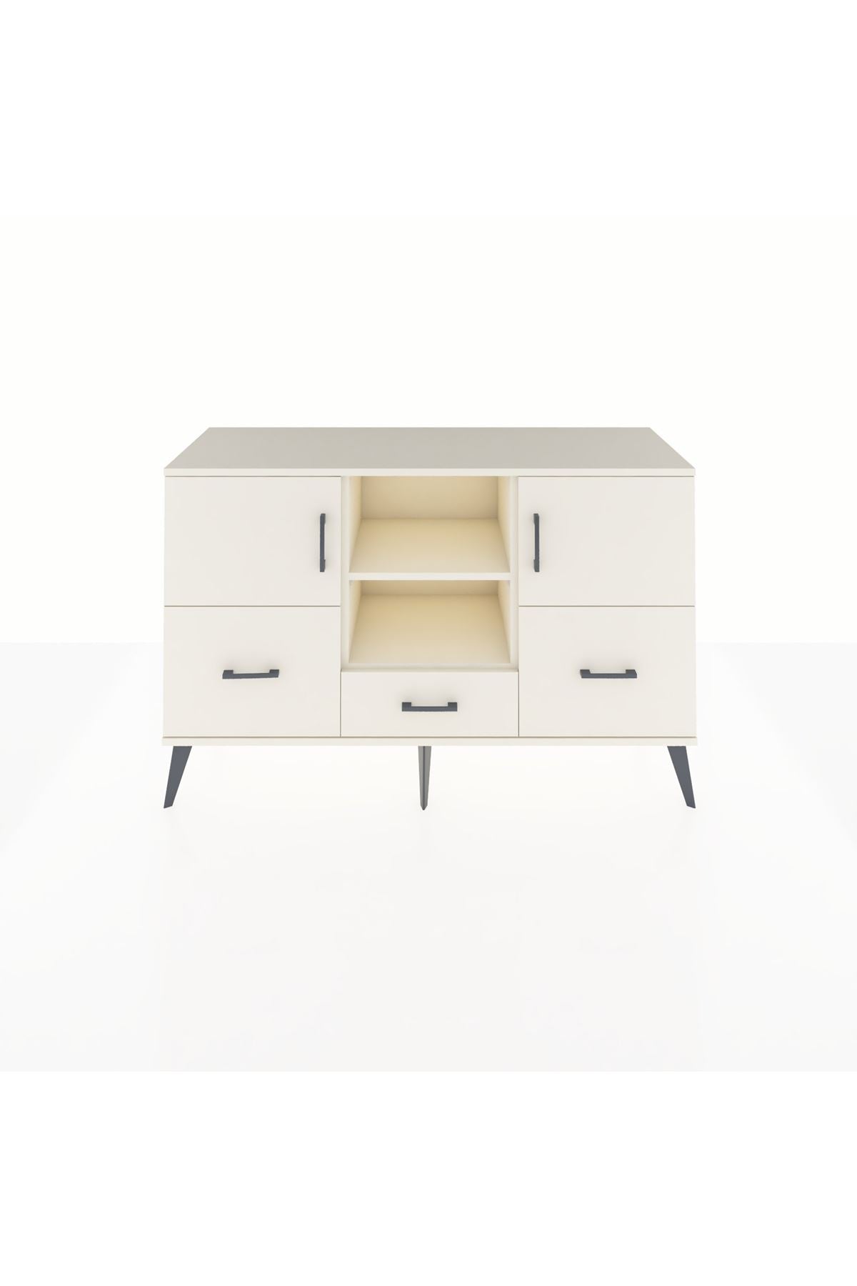 Kronos Konsol 4 Raflı 3 Çekmeceli 3 Kapaklı 132x59x83 - S606M011V04C