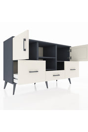 Kronos Konsol 4 Raflı 3 Çekmeceli 3 Kapaklı 132x59x83 - S606M011V13C