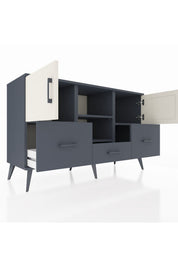 Kronos Konsol 4 Raflı 3 Çekmeceli 3 Kapaklı 132x59x83 - S606M011V14C