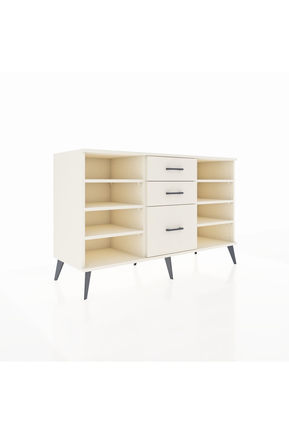 Kronos Konsol 6 Raflı 3 Çekmeceli 132x59x83 - S606M012V04C