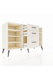 Kronos Konsol 6 Raflı 3 Çekmeceli 132x59x83 - S606M012V04C