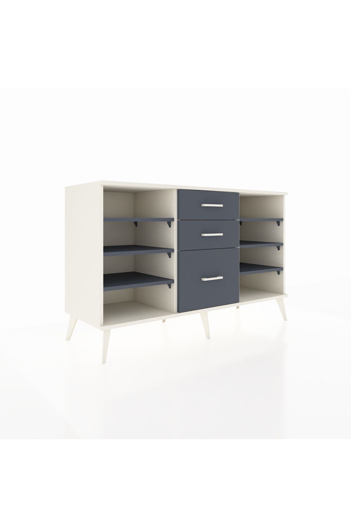 Kronos Konsol 6 Raflı 3 Çekmeceli 132x59x83 - S606M012V08C
