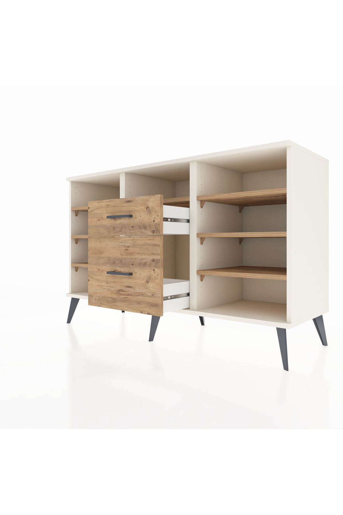 Kronos Konsol 7 Raflı 2 Çekmeceli 132x59x83 - S606M013V03C