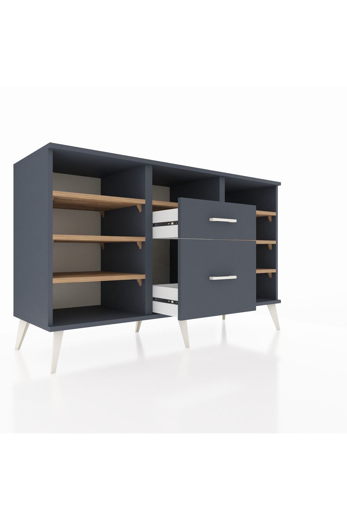 Kronos Konsol 7 Raflı 2 Çekmeceli 132x59x83 - S606M013V11C