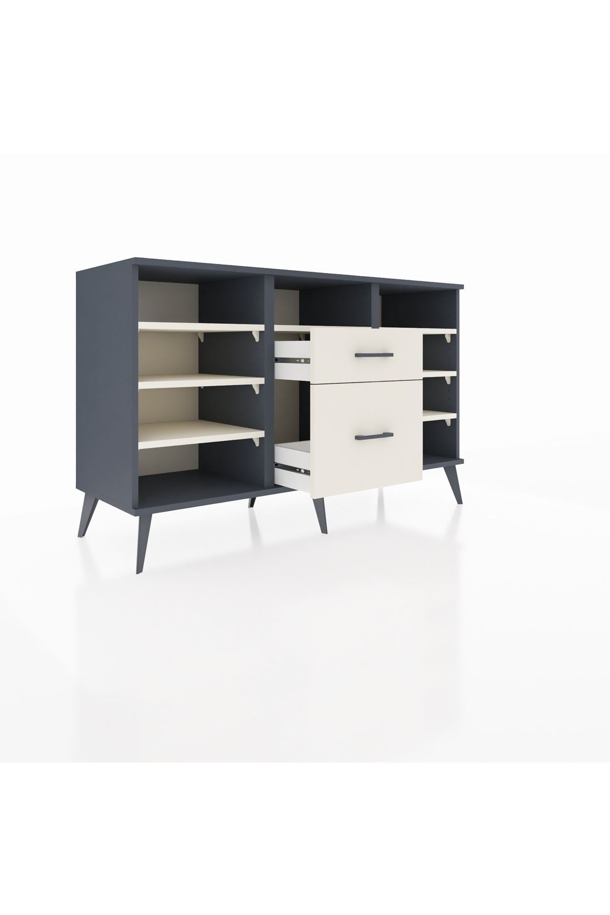 Kronos Konsol 7 Raflı 2 Çekmeceli 132x59x83 - S606M013V13C