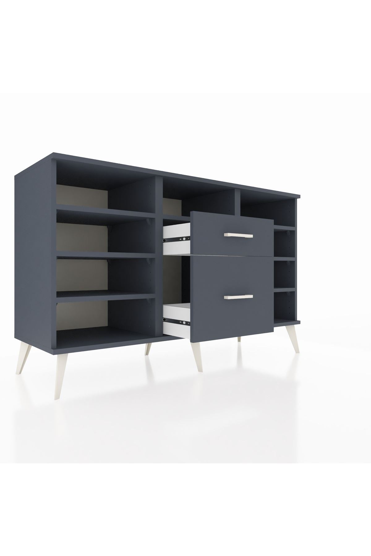 Kronos Konsol 7 Raflı 2 Çekmeceli 132x59x83 - S606M013V17C