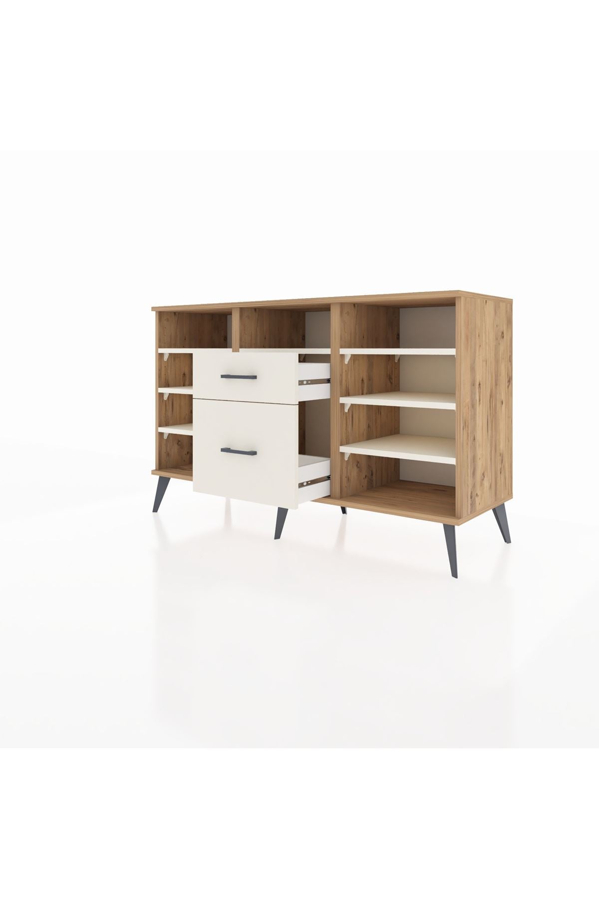 Kronos Konsol 7 Raflı 2 Çekmeceli 132x59x83 - S606M013V22C