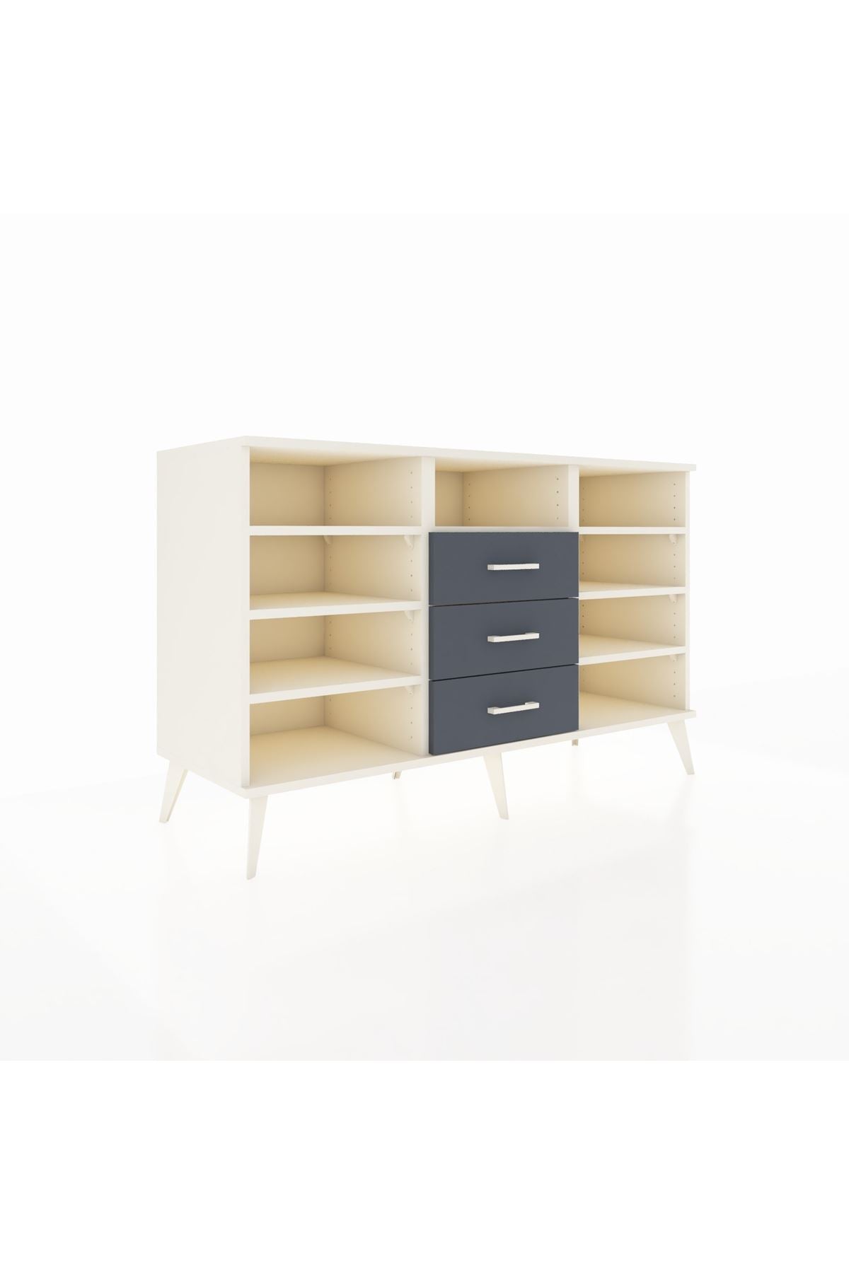 Kronos Konsol 7 Raflı 3 Çekmeceli 132x59x83 - S606M014V05C