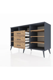 Kronos Konsol 7 Raflı 3 Çekmeceli 132x59x83 - S606M014V12C