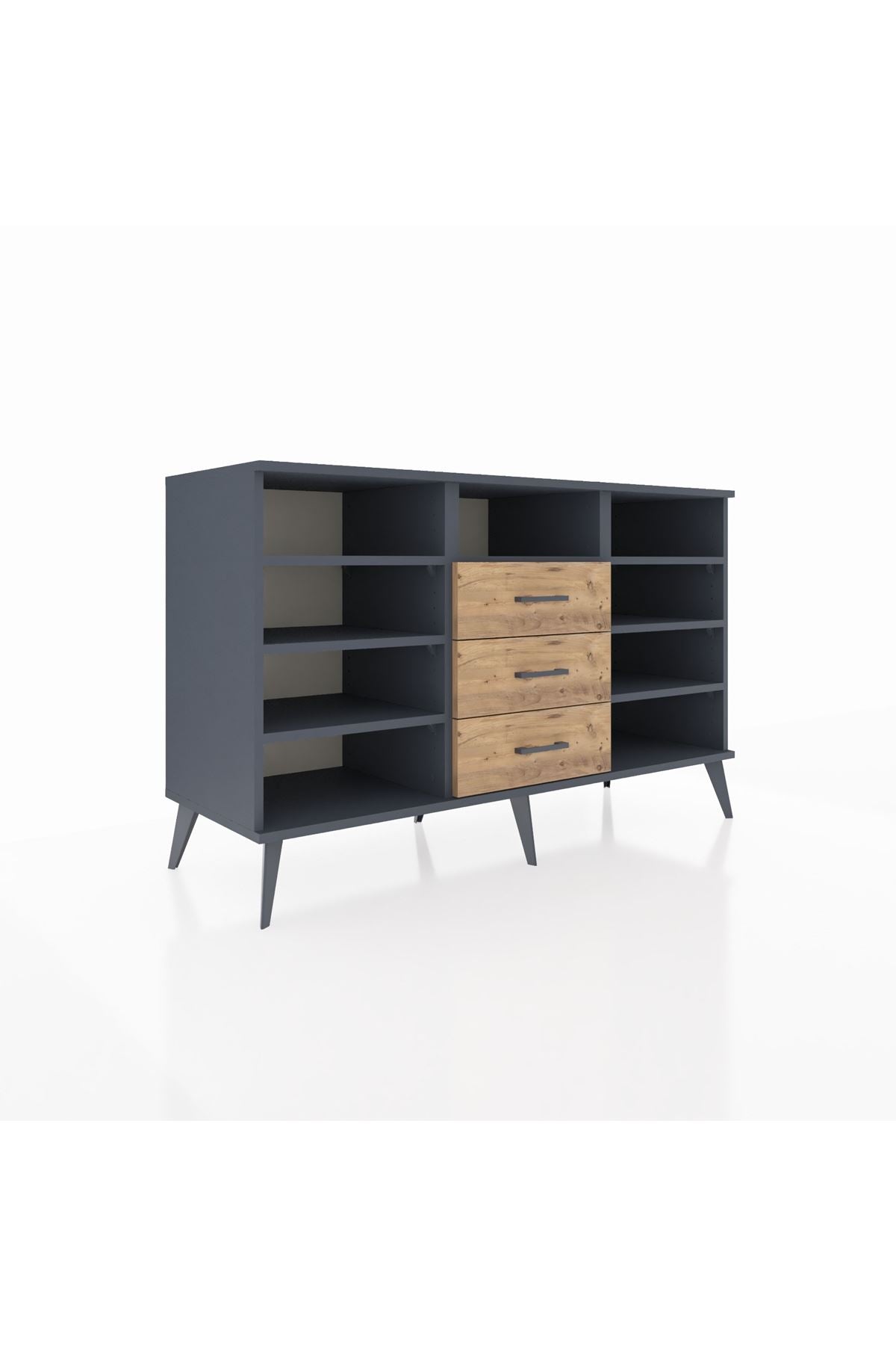 Kronos Konsol 7 Raflı 3 Çekmeceli 132x59x83 - S606M014V18C