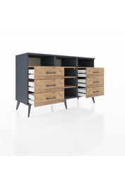Kronos Konsol 5 Raflı 6 Çekmeceli 132x59x83 - S606M015V12C