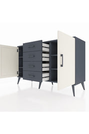 Kronos Konsol 4 Raflı 4 Çekmeceli 2 Kapaklı 132x59x83 - S606M017V14C