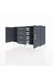 Kronos Konsol 4 Raflı 4 Çekmeceli 2 Kapaklı 132x59x83 - S606M017V17C