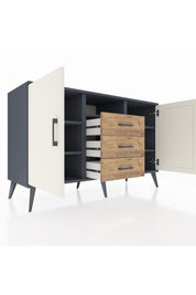 Kronos Konsol 5 Raflı 3 Çekmeceli 2 Kapaklı 132x59x83 - S606M018V15C