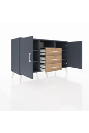 Kronos Konsol 5 Raflı 3 Çekmeceli 2 Kapaklı 132x59x83 - S606M018V18C