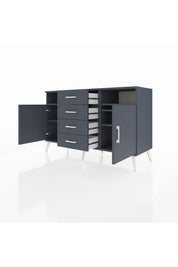 Kronos Konsol 4 Raflı 4 Çekmeceli 2 Kapaklı 132x59x83 - S606M019V17C