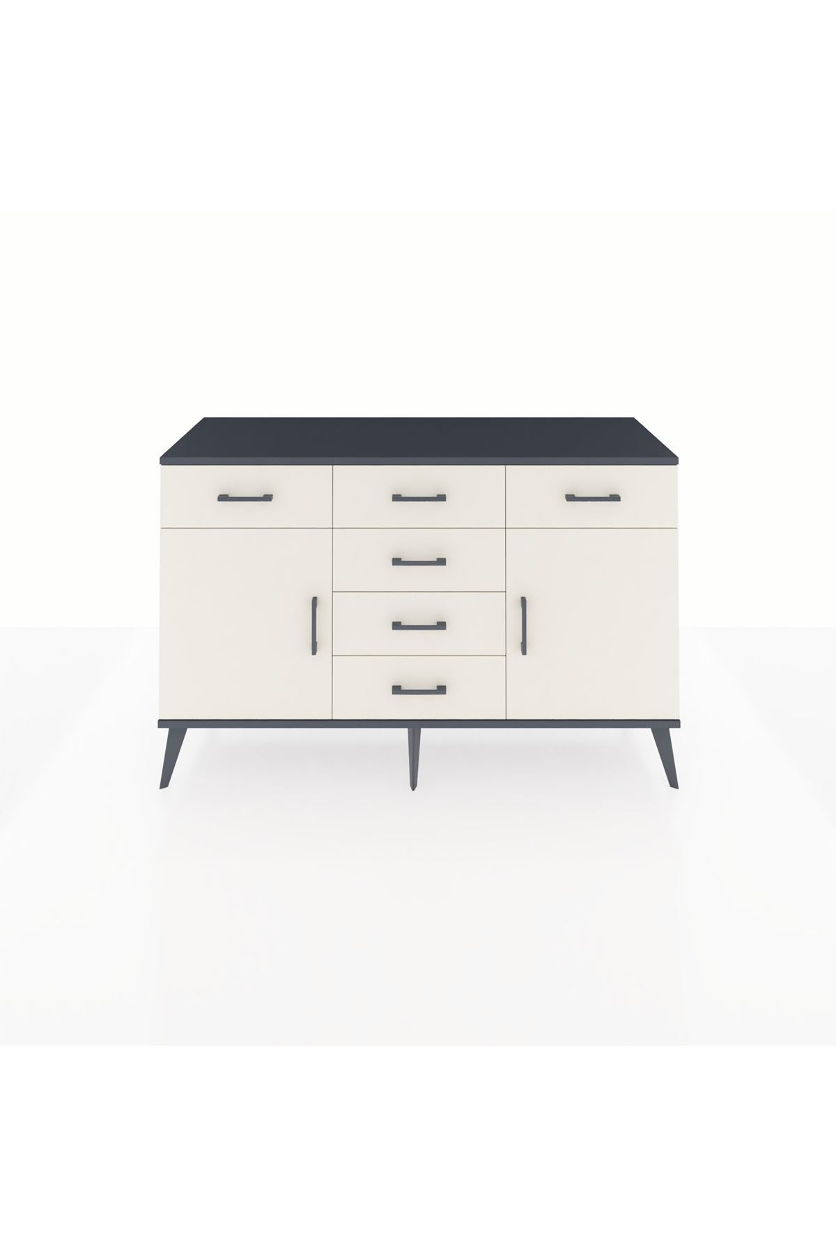 Kronos Konsol 2 Raflı 6 Çekmeceli 2 Kapaklı 132x59x83 - S606M020V13C