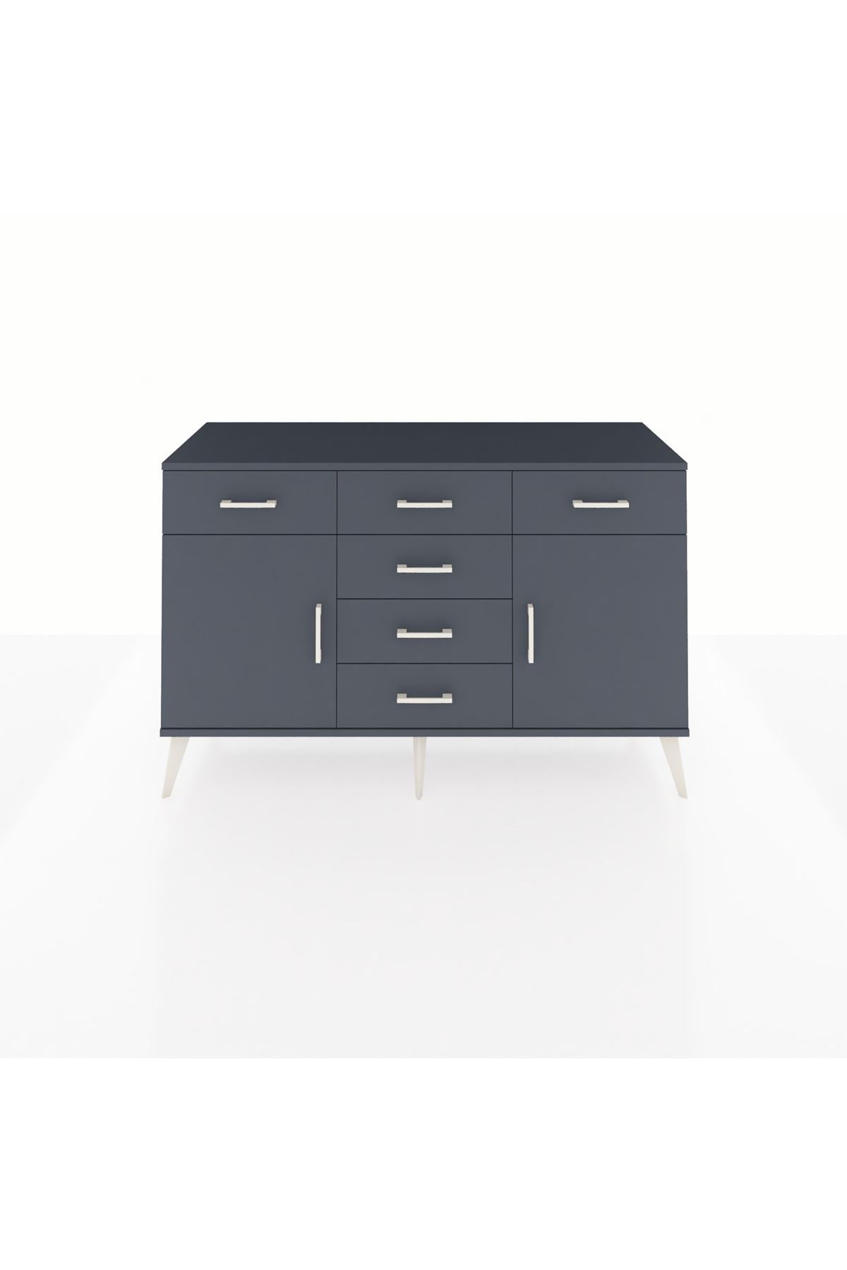 Kronos Konsol 2 Raflı 6 Çekmeceli 2 Kapaklı 132x59x83 - S606M020V17C