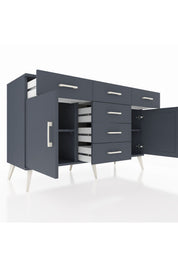 Kronos Konsol 2 Raflı 6 Çekmeceli 2 Kapaklı 132x59x83 - S606M020V17C