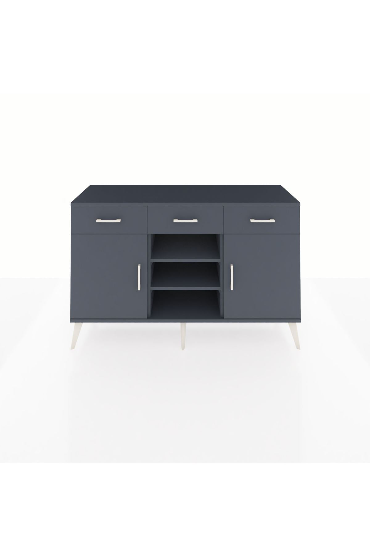 Kronos Konsol 4 Raflı 3 Çekmeceli 2 Kapaklı 132x59x83 - S606M021V17C