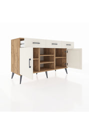 Kronos Konsol 4 Raflı 3 Çekmeceli 2 Kapaklı 132x59x83 - S606M021V22C