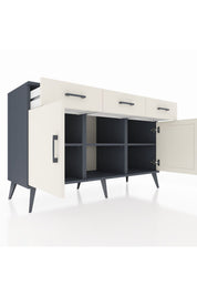 Kronos Konsol 3 Raflı 3 Çekmeceli 3 Kapaklı 132x59x83 - S606M022V13C