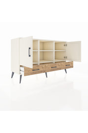 Kronos Konsol 6 Raflı 3 Çekmeceli 3 Kapaklı 132x59x83 - S606M023V06C