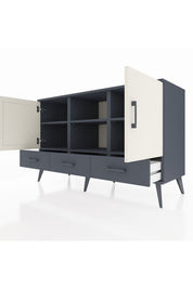 Kronos Konsol 6 Raflı 3 Çekmeceli 3 Kapaklı 132x59x83 - S606M023V14C