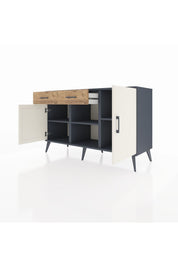 Kronos Konsol 3 Raflı 2 Çekmeceli 3 Kapaklı 132x59x83 - S606M025V15C