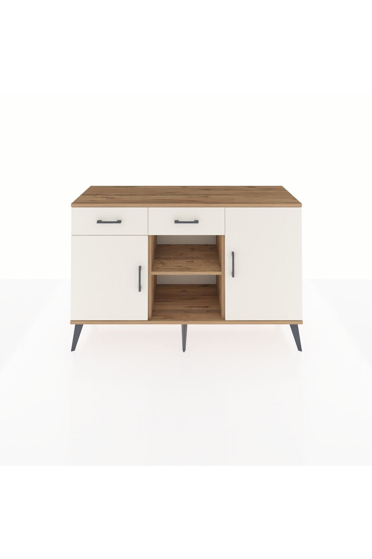 Kronos Konsol 3 Raflı 2 Çekmeceli 3 Kapaklı 132x59x83 - S606M025V22C