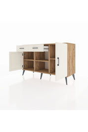 Kronos Konsol 3 Raflı 2 Çekmeceli 3 Kapaklı 132x59x83 - S606M025V22C
