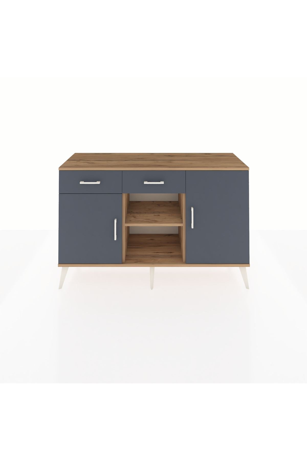 Kronos Konsol 3 Raflı 2 Çekmeceli 3 Kapaklı 132x59x83 - S606M025V26C