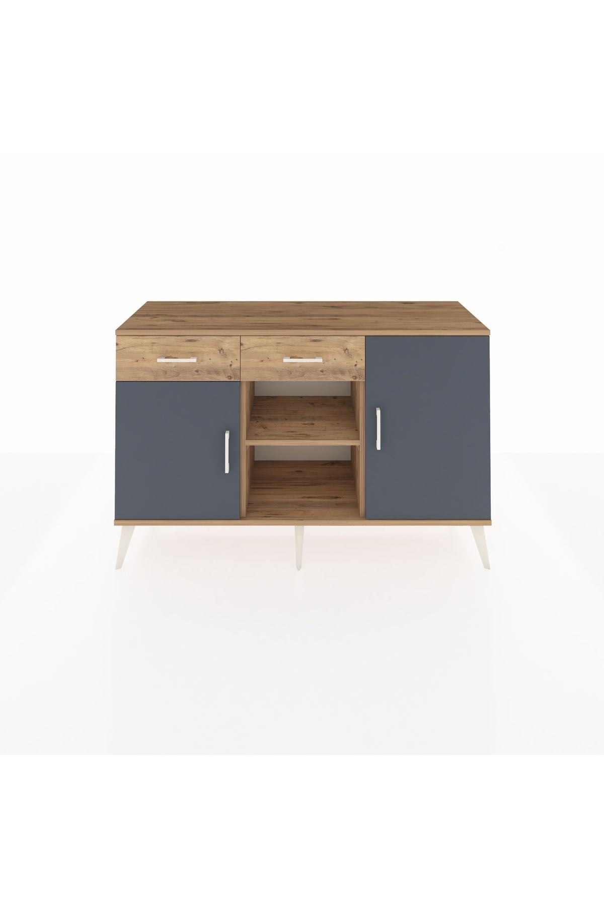 Kronos Konsol 3 Raflı 2 Çekmeceli 3 Kapaklı 132x59x83 - S606M025V27C
