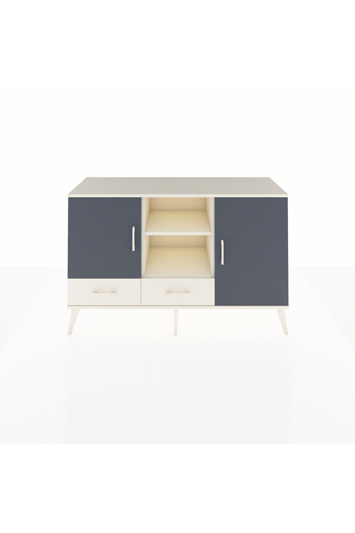 Kronos Konsol 5 Raflı 2 Çekmeceli 3 Kapaklı 132x59x83 - S606M026V07C