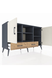 Kronos Konsol 5 Raflı 2 Çekmeceli 3 Kapaklı 132x59x83 - S606M026V15C