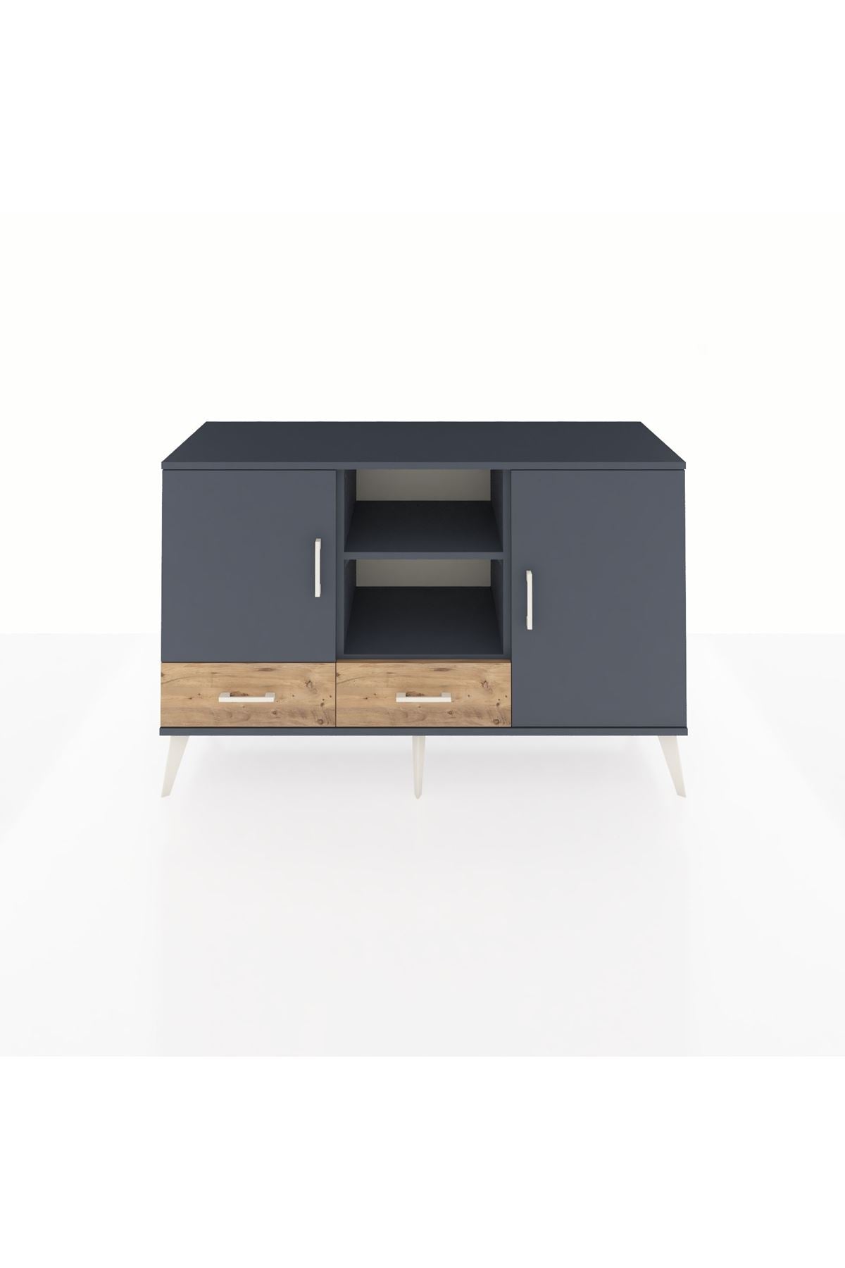 Kronos Konsol 5 Raflı 2 Çekmeceli 3 Kapaklı 132x59x83 - S606M026V18C