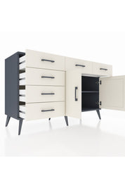 Kronos Konsol 2 Raflı 6 Çekmeceli 2 Kapaklı 132x59x83 - S606M028V13C