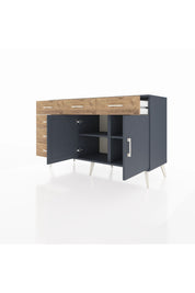 Kronos Konsol 2 Raflı 6 Çekmeceli 2 Kapaklı 132x59x83 - S606M028V18C