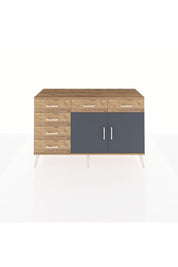 Kronos Konsol 2 Raflı 6 Çekmeceli 2 Kapaklı 132x59x83 - S606M028V27C