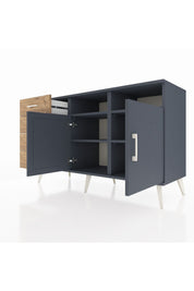 Kronos Konsol 4 Raflı 4 Çekmeceli 2 Kapaklı 132x59x83 - S606M029V18C