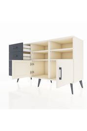 Kronos Konsol 4 Raflı 4 Çekmeceli 2 Kapaklı 132x59x83 - S606M030V05C