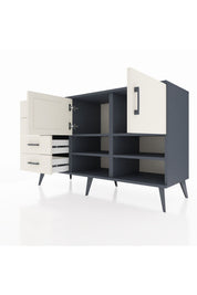 Kronos Konsol 4 Raflı 4 Çekmeceli 2 Kapaklı 132x59x83 - S606M031V13C