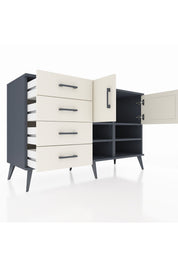 Kronos Konsol 4 Raflı 4 Çekmeceli 2 Kapaklı 132x59x83 - S606M031V13C