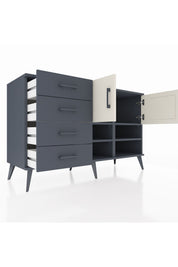 Kronos Konsol 4 Raflı 4 Çekmeceli 2 Kapaklı 132x59x83 - S606M031V14C