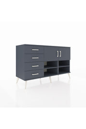 Kronos Konsol 4 Raflı 4 Çekmeceli 2 Kapaklı 132x59x83 - S606M031V17C