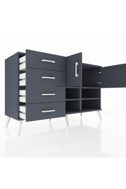 Kronos Konsol 4 Raflı 4 Çekmeceli 2 Kapaklı 132x59x83 - S606M031V17C