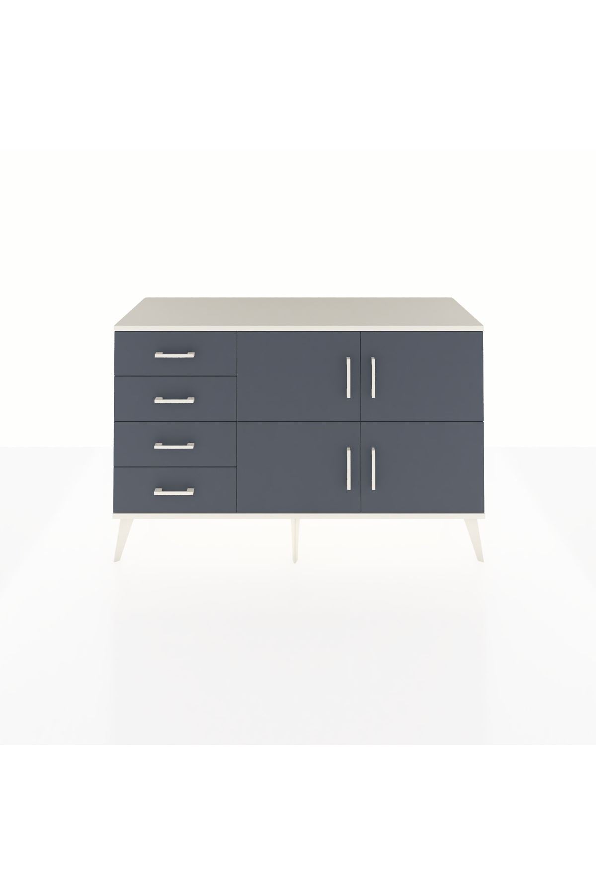 Kronos Konsol 2 Raflı 4 Çekmeceli 4 Kapaklı 132x59x83 - S606M032V08C